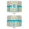 Teal Circles & Stripes 16" Drum Lampshade - APPROVAL (Poly Film)
