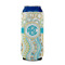 Teal Circles & Stripes 16oz Can Sleeve - FRONT (on can)