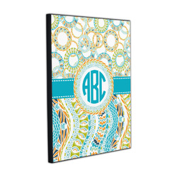 Teal Circles & Stripes Wood Prints (Personalized)