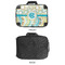 Teal Circles & Stripes 18" Laptop Briefcase - APPROVAL
