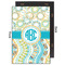 Teal Circles & Stripes 20x30 Wood Print - Front & Back View