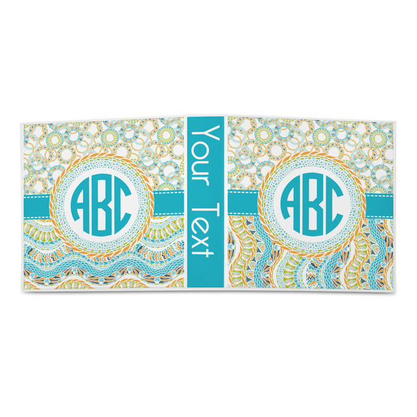 Teal Circles & Stripes 3-Ring Binder Approval- 2in