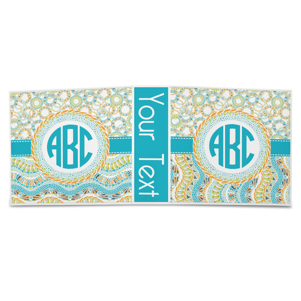 Teal Circles & Stripes 3-Ring Binder Approval- 3in