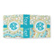 Teal Circles & Stripes 3 Ring Binders - Full Wrap - 2" - OPEN OUTSIDE