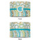 Teal Circles & Stripes 8" Drum Lampshade - APPROVAL (Fabric)