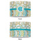Teal Circles & Stripes 8" Drum Lampshade - APPROVAL (Poly Film)
