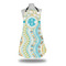 Teal Circles & Stripes Apron w/ Monogram
