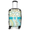 Teal Circles & Stripes Carry-On Travel Bag - With Handle