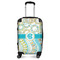 Teal Circles & Stripes Suitcase - 20" Carry On (Personalized)