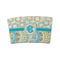 Teal Circles & Stripes Coffee Cup Sleeve - FRONT