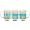 Teal Circles & Stripes Coffee Mug - 11 oz - White APPROVAL