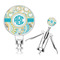 Teal Circles & Stripes Corkscrew (Personalized)