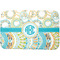 Teal Circles & Stripes Dish Drying Mat (Personalized)