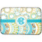 Teal Circles & Stripes Dish Drying Mat (Personalized)