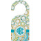 Teal Circles & Stripes Door Hanger (Personalized)