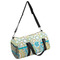 Teal Circles & Stripes Duffel Bag - Small (Personalized)