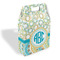 Teal Circles & Stripes Gable Favor Box (Personalized)