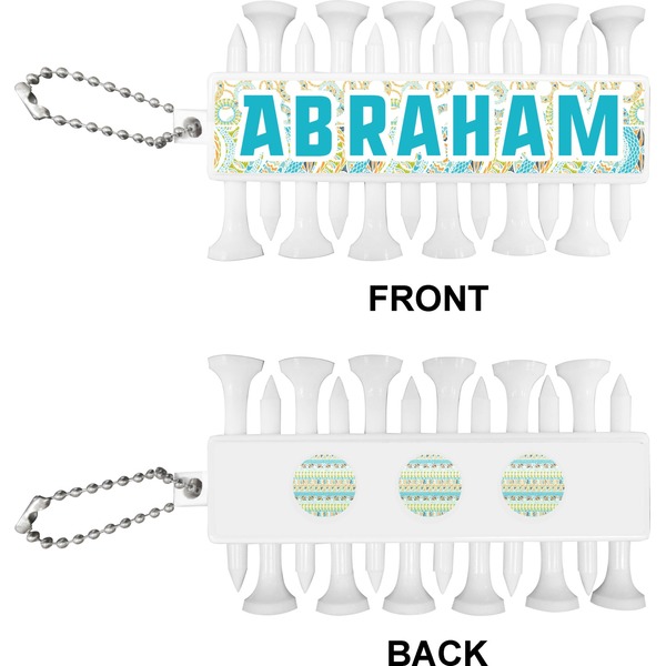 Teal Circles & Stripes Golf Buddy (Approval)