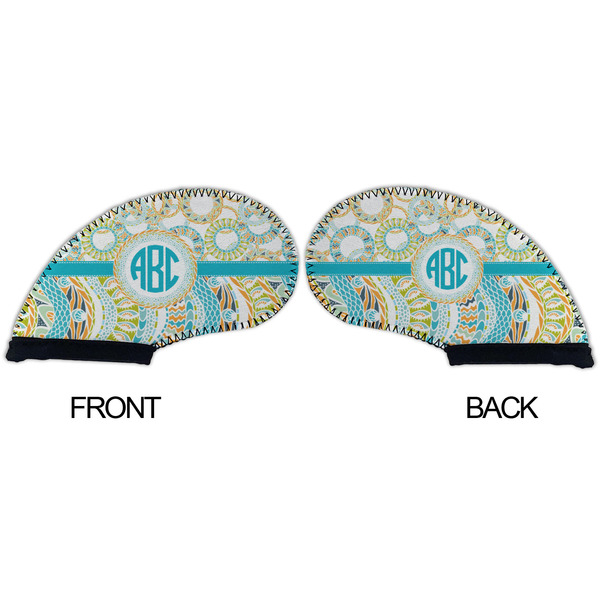 Teal Circles & Stripes Golf Club Covers - APPROVAL