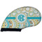 Teal Circles & Stripes Golf Club Covers - FRONT