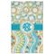 Teal Circles & Stripes Golf Towel - Front (Large)