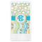 Teal Circles & Stripes Guest Napkins - Full Color - Embossed Edge (Personalized)