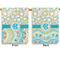 Teal Circles & Stripes House Flags - Double Sided - APPROVAL
