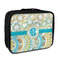 Teal Circles & Stripes Insulated Lunch Bag (Personalized)