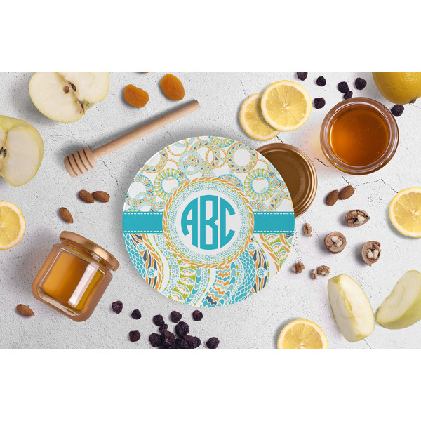 Teal Circles & Stripes Jar Opener - Lifestyle Image