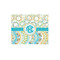 Teal Circles & Stripes 110 pc Jigsaw Puzzle (Personalized)