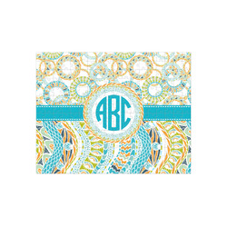 Teal Circles & Stripes 252 pc Jigsaw Puzzle (Personalized)