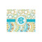 Teal Circles & Stripes Jigsaw Puzzle 252 Piece - Front