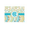 Teal Circles & Stripes 252 pc Jigsaw Puzzle (Personalized)