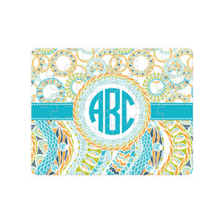 Teal Circles & Stripes Jigsaw Puzzles (Personalized)
