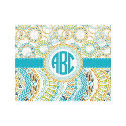 Teal Circles & Stripes 500 pc Jigsaw Puzzle (Personalized)