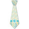 Teal Circles & Stripes Just Faux Tie