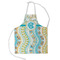 Teal Circles & Stripes Kid's Apron - Small (Personalized)