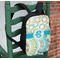 Teal Circles & Stripes Kids Backpack - In Context