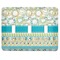 Teal Circles & Stripes Light Switch Covers (3 Toggle Plate)