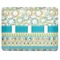 Teal Circles & Stripes Light Switch Cover (3 Toggle Plate)