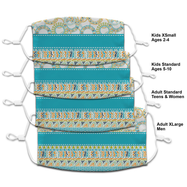 Teal Circles & Stripes Mask1 Composite