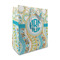 Teal Circles & Stripes Medium Gift Bag - Front/Main