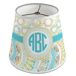 Teal Circles & Stripes Empire Lamp Shade (Personalized)