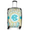 Teal Circles & Stripes Medium Travel Bag - With Handle