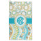 Teal Circles & Stripes Microfiber Golf Towel - Large (Personalized)
