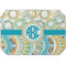 Teal Circles & Stripes Octagon Placemat - Single front