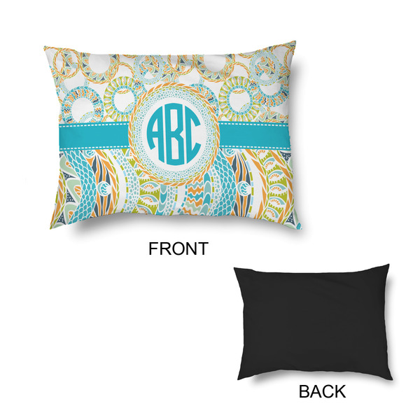 Teal Circles & Stripes Outdoor Dog Beds - Small - APPROVAL