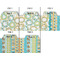 Teal Circles & Stripes Page Dividers - Set of 5 - Approval