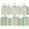 Teal Circles & Stripes Page Dividers - Set of 6 - Approval