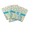 Teal Circles & Stripes Party Cup Sleeve (Personalized)